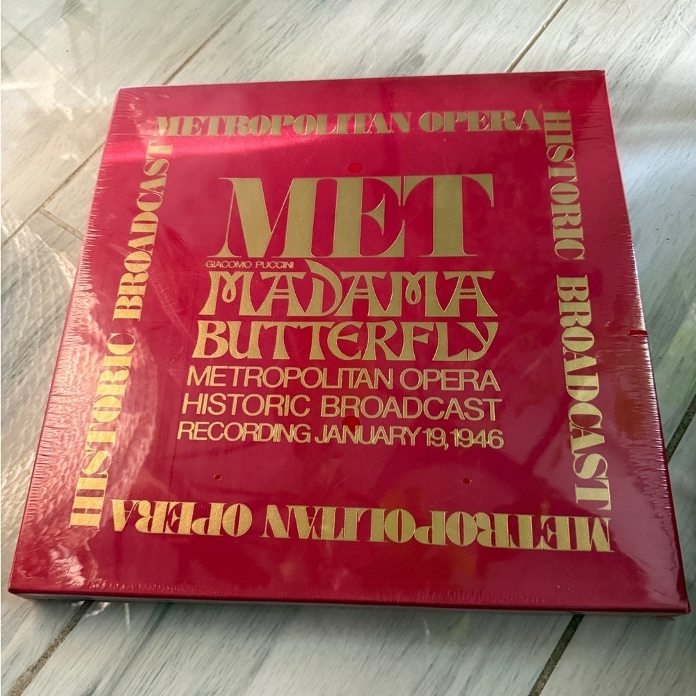 MET Broadcast PUCCINI Madama Butterfly Albanese/Browning/Cimara 1946 SEALED